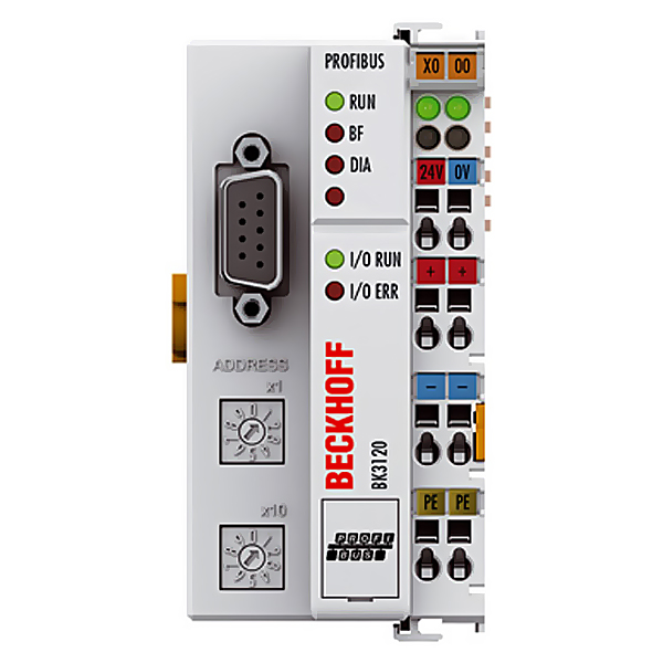 BK3520 New Beckhoff H2PROFIBUS ??Economy plus?? Bus Coupler, fibre optic